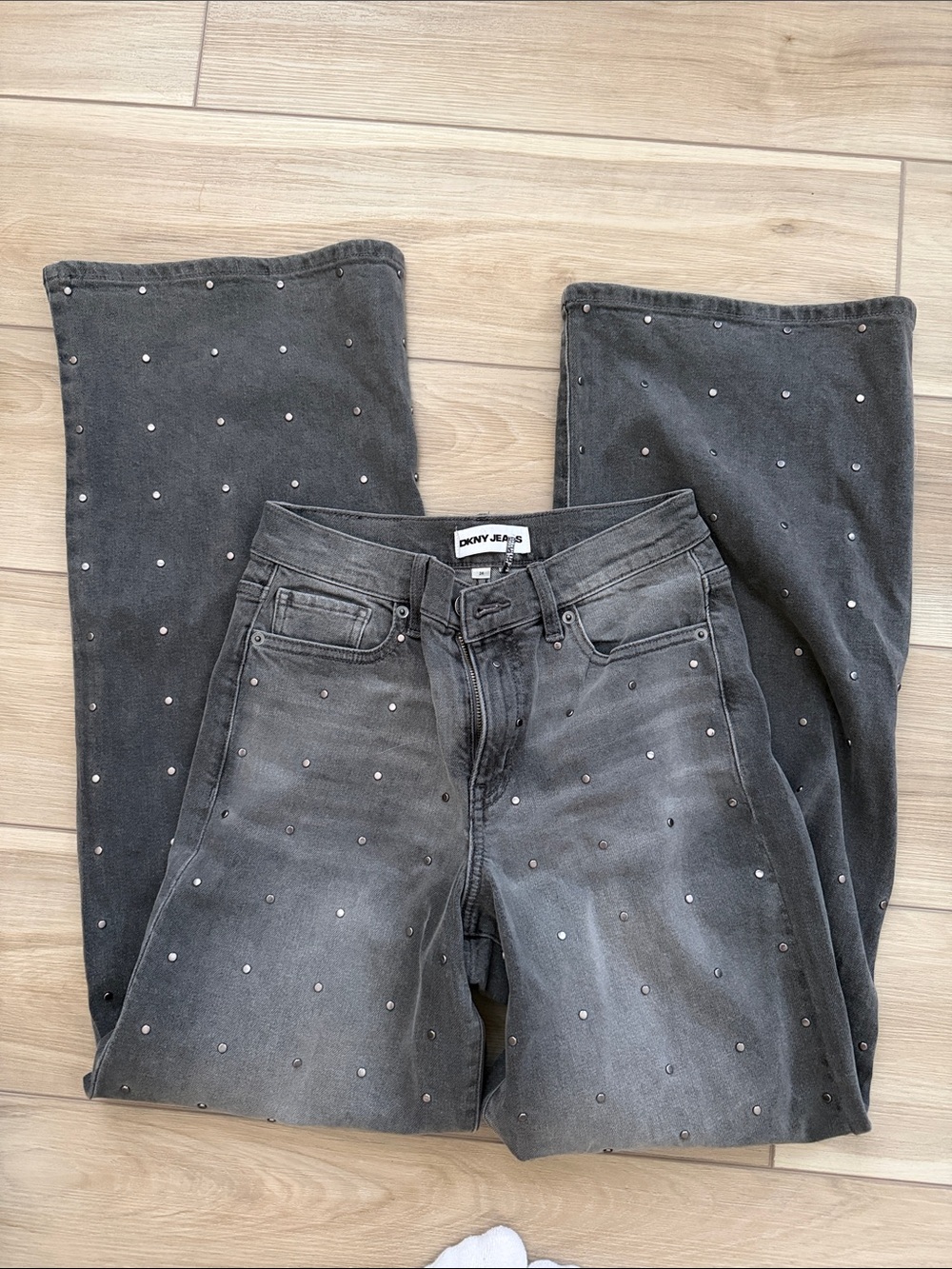 NWOT Dkny Black Embellished Jeans